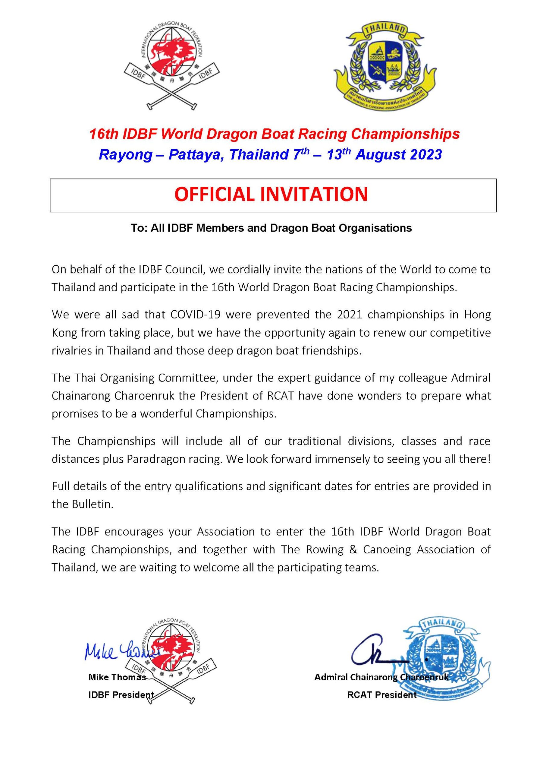 icf dragon boat world championships 2023